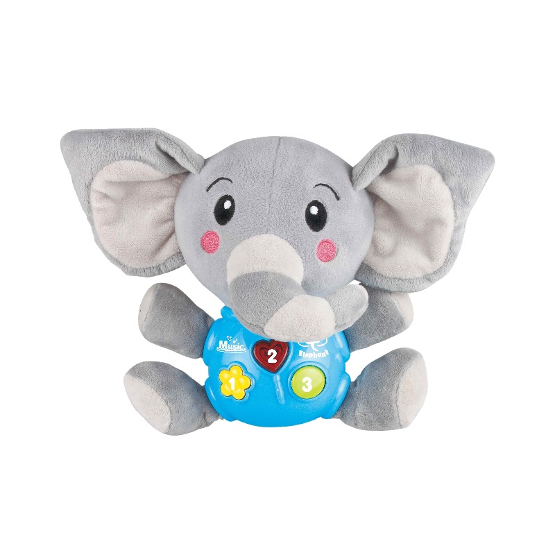 Musical Stuffed Baby Animal - Elephant