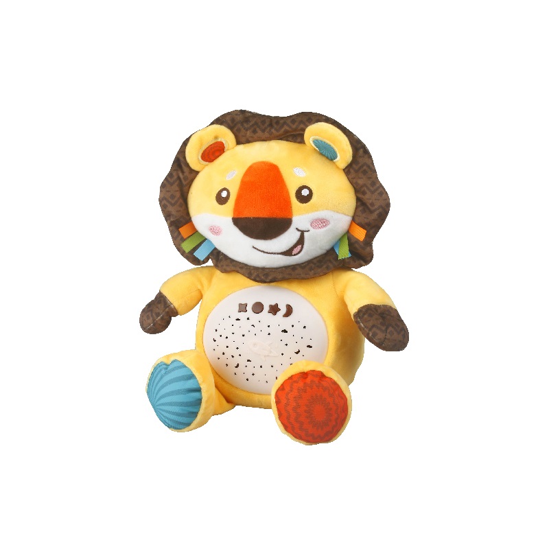 Night Light Projector Plush Toy with Music - Lion