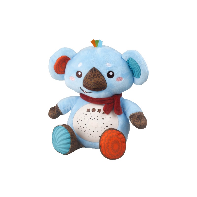 Night Light Projector Plush Toy with Music - Koala